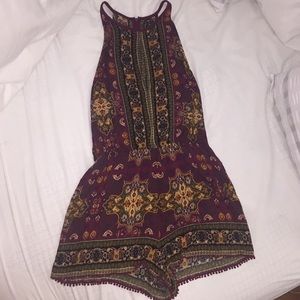 Bohemian print soft and comfy romper